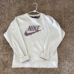 Nike Heathered Mauve Sweatshirt with White Trim